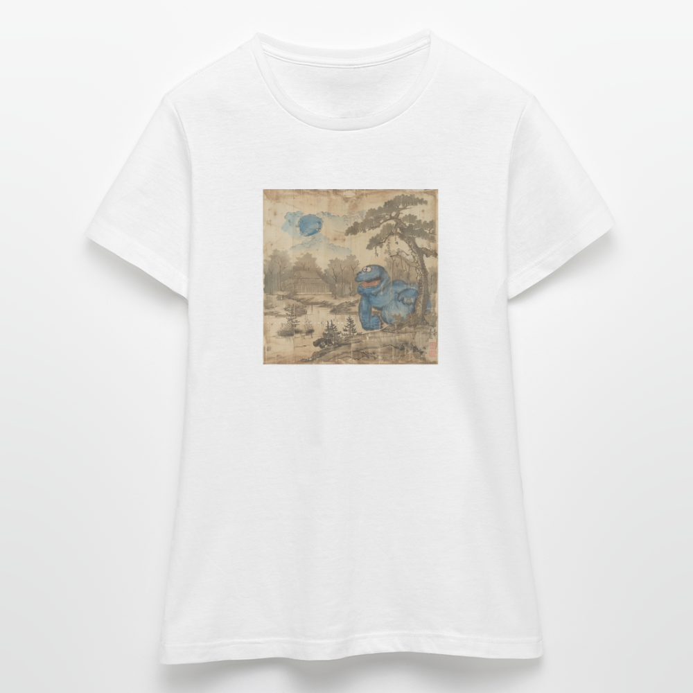 Uramiko vid floden, T-shirt dam - vit