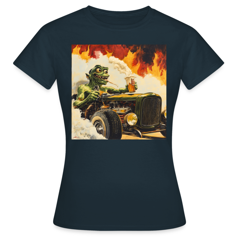 Ragg-Rex, T-shirt dam - marinblå