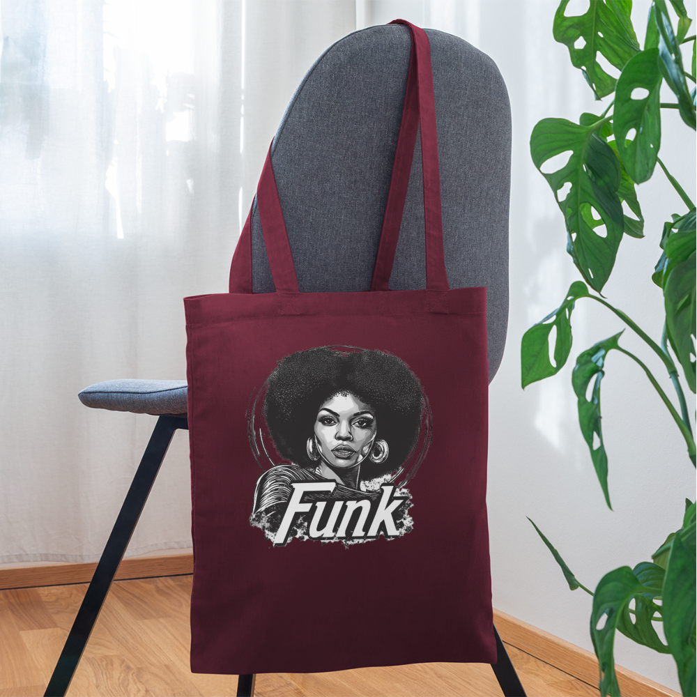 Funk Queen: Power in Motion, (transparent bakgrund) TygvÀska - vinröd