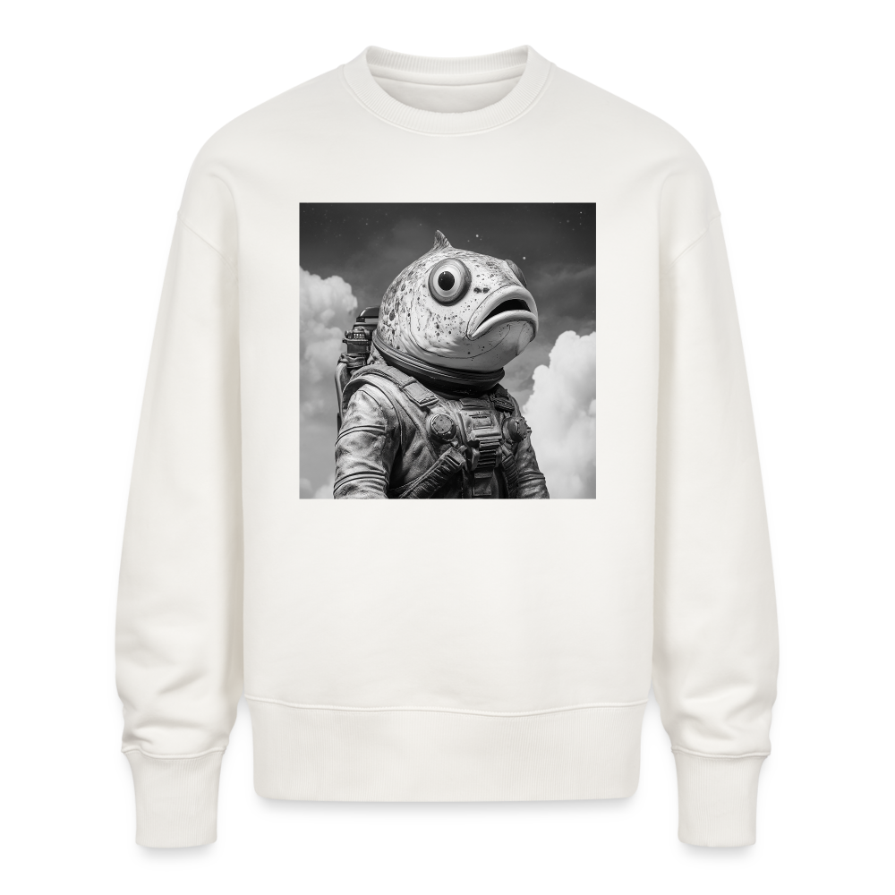 En ensam simtur i universum, Ekologisk oversizetröja RADDER unisex från Stanley/Stella - OFF WHITE