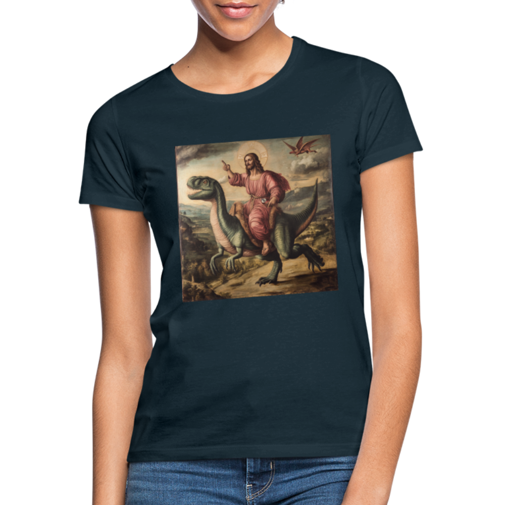 Ritten genom Tiden, T-shirt dam - marinblå