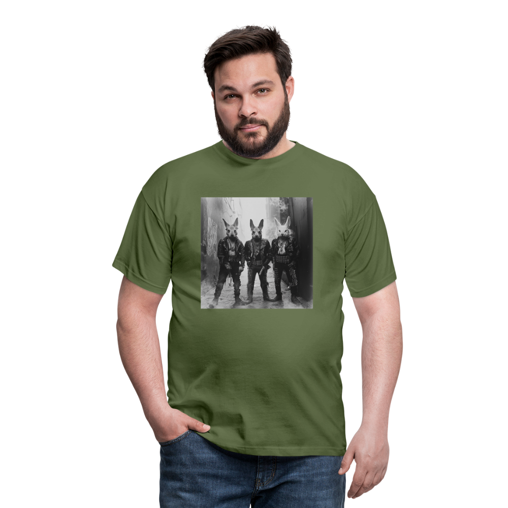 The Hare Raisers, T-shirt herr - Militärgrön