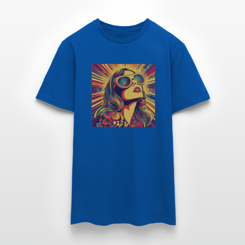 Disco Fever, T-shirt herr - kungsblå