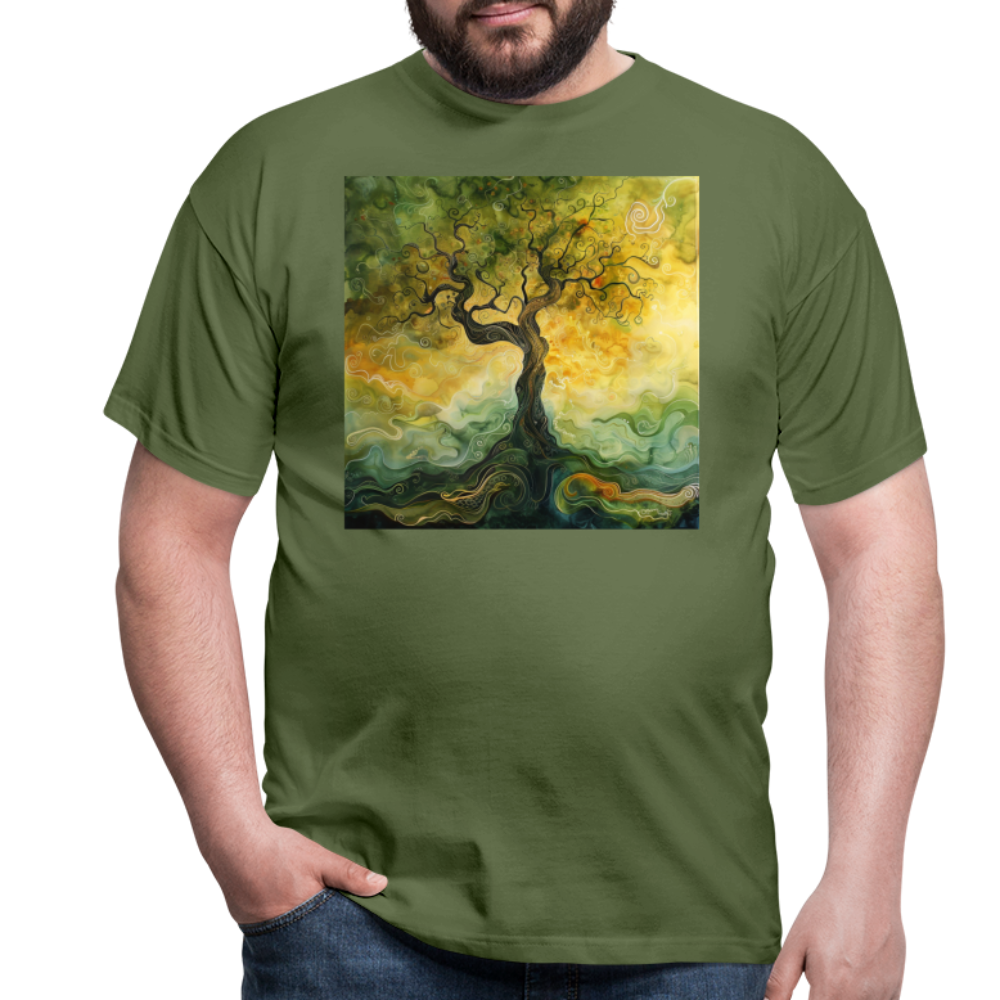 Trädets visdom, T-shirt herr - Militärgrön