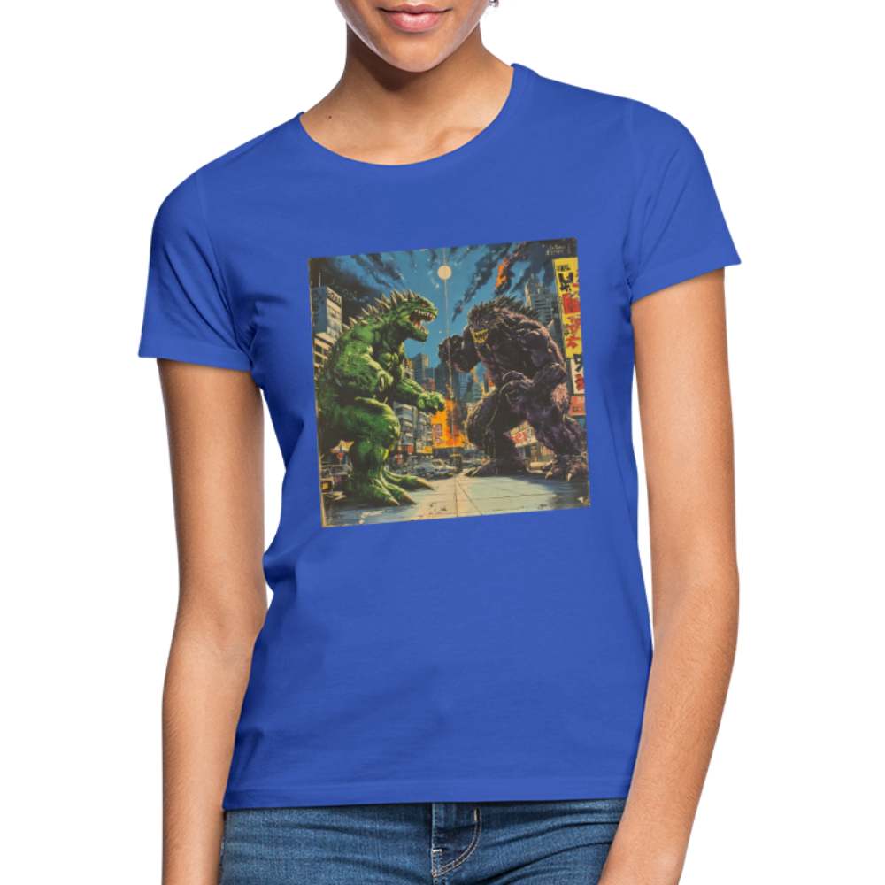 Kampen vid Solnedgången, T-shirt dam - royalblå