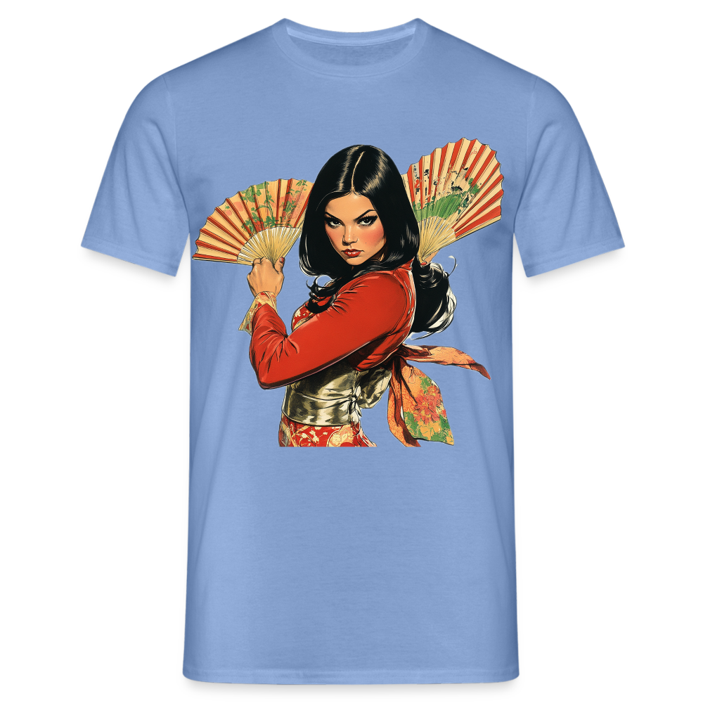 Dansen med Solfjädrar: Vindens krigare, T-shirt herr - carolina blue