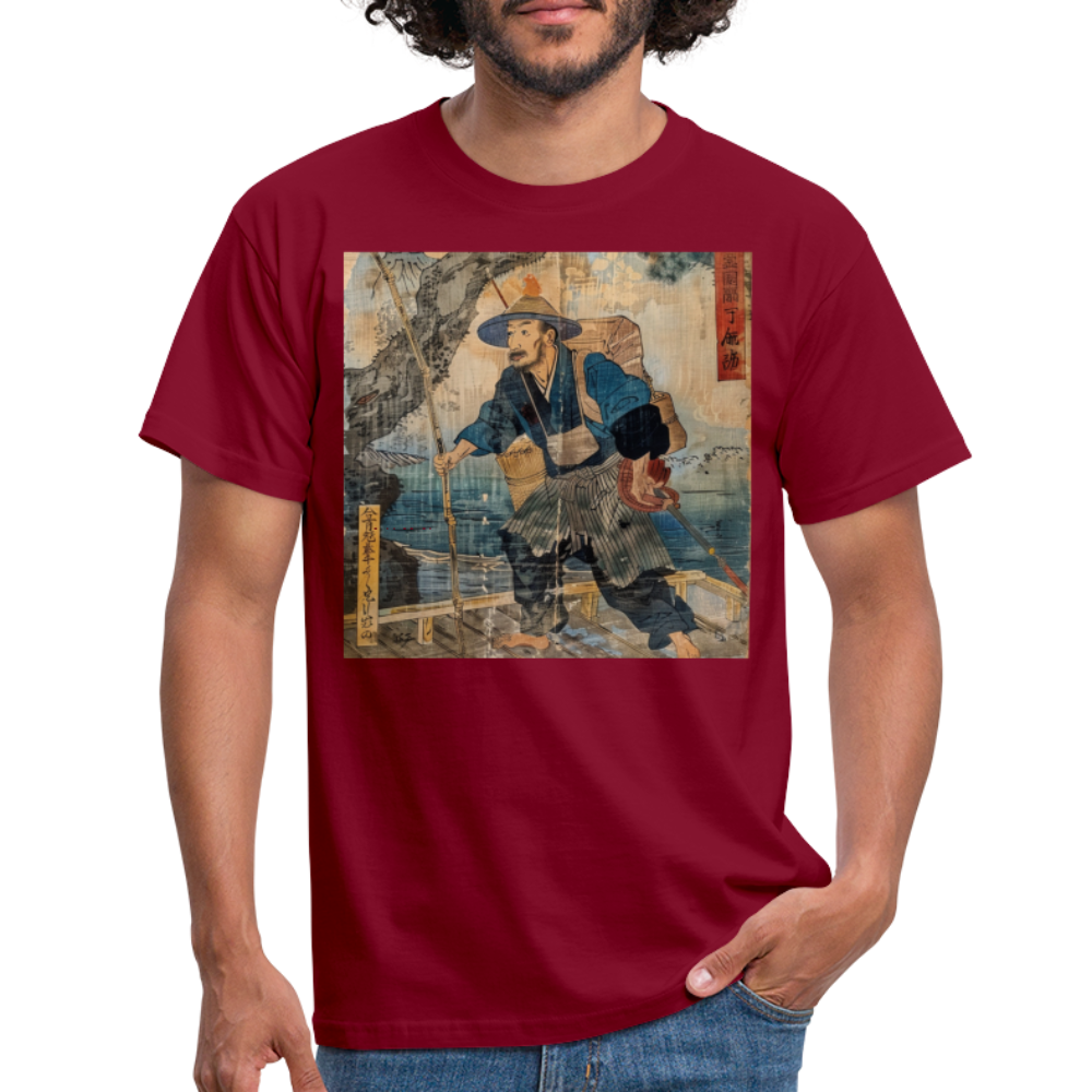 Fiskaren som bytte karriär, T-shirt herr - tegelröd