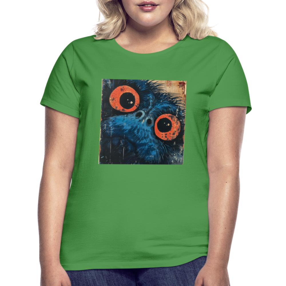 Den blå vännen, T-shirt dam - kellygrön