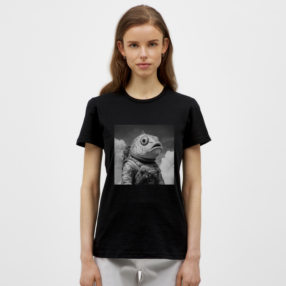En ensam simtur i universum, T-shirt dam - svart