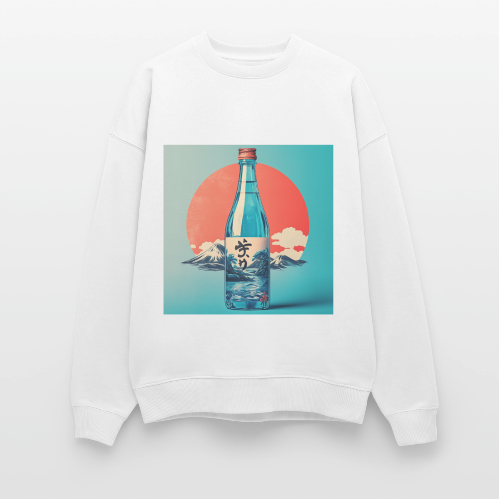 Stillhet i glas, Ekologisk oversizetröja RADDER unisex från Stanley/Stella - vit
