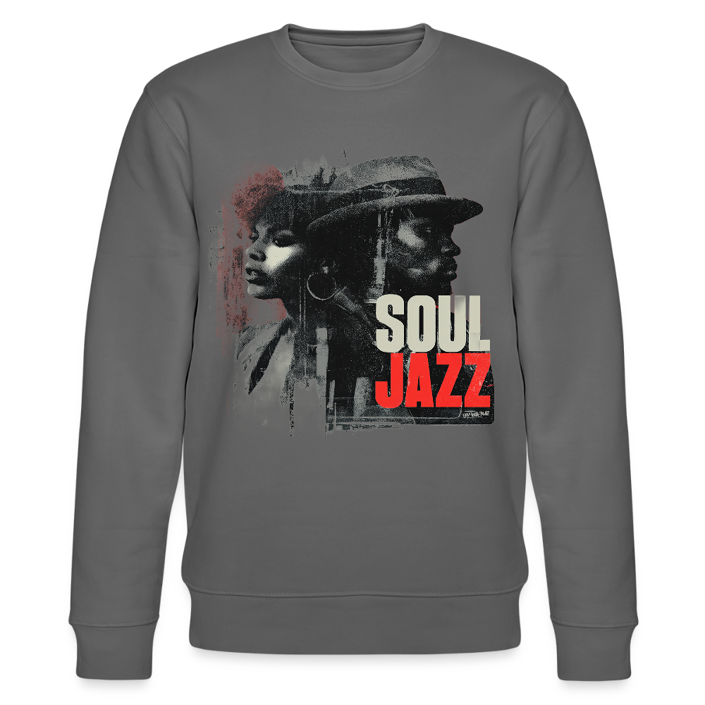 Soul Jazz Experience, Ekologisk sweatshirt CHANGER unisex från Stanley/Stella - kolgrå