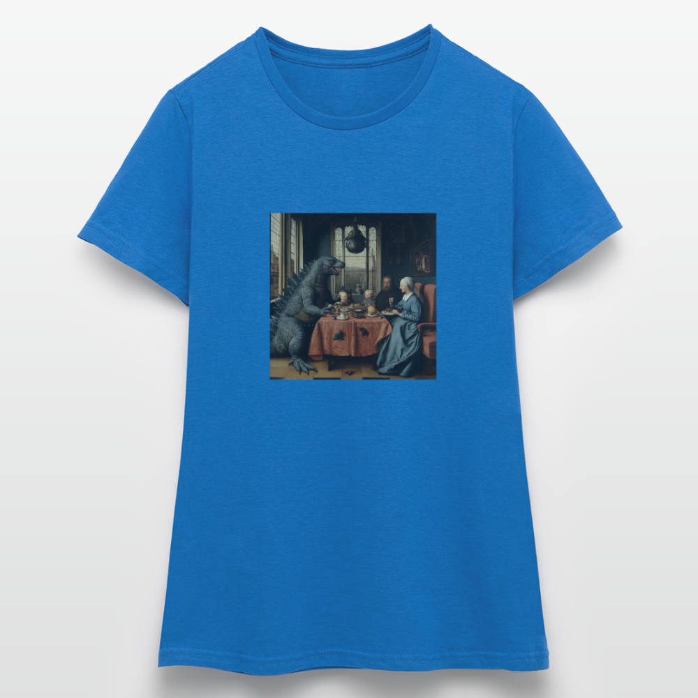 Familjens Fest med Gäst, T-shirt dam - royalblå