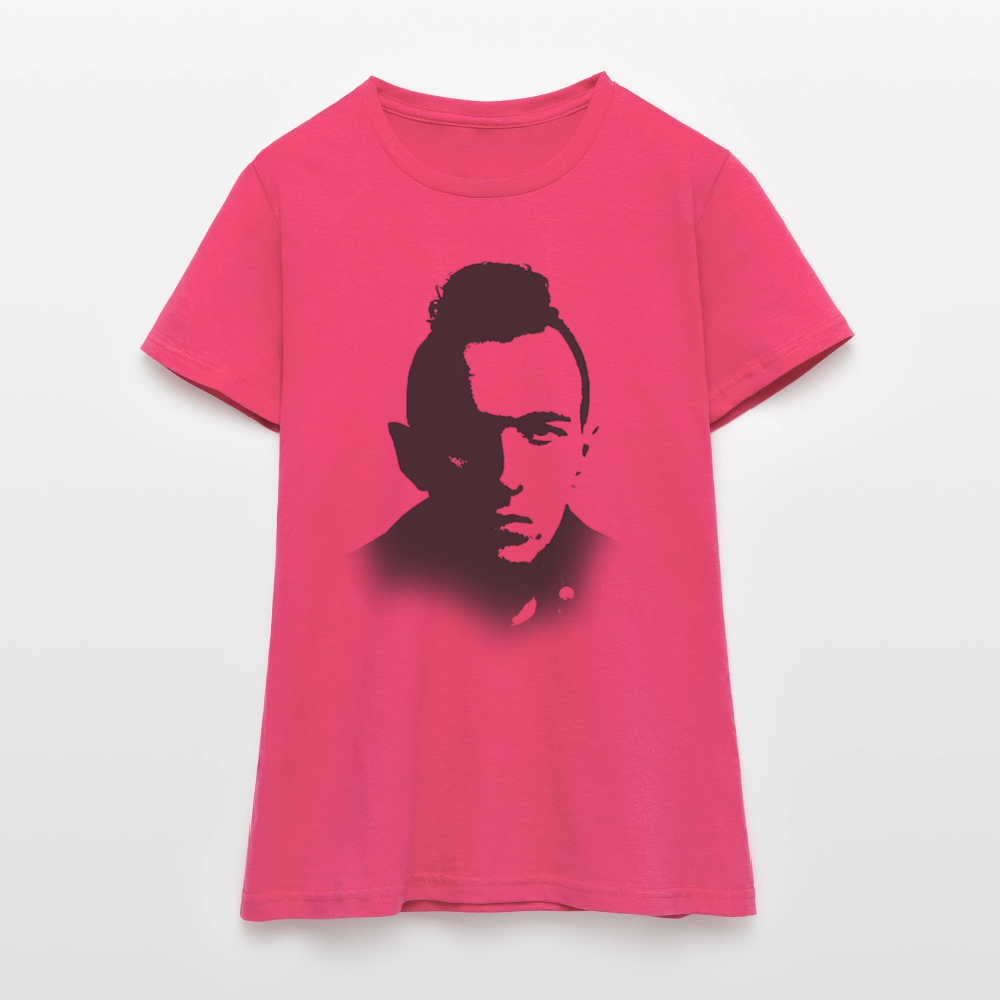 Stencil of Rebellion, T-shirt dam - azalea