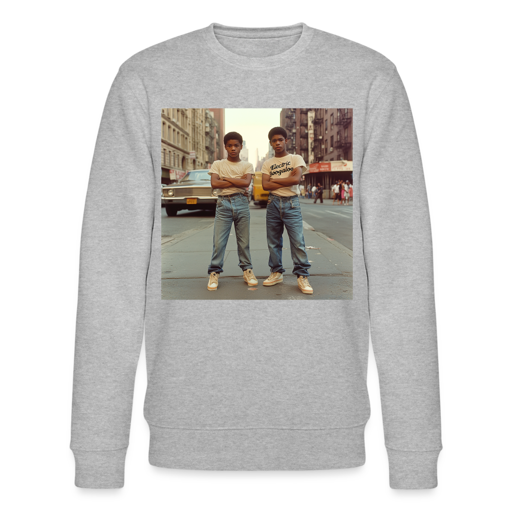 Electric Boogaloo 1975, Ekologisk sweatshirt CHANGER unisex från Stanley/Stella - gråmelerad