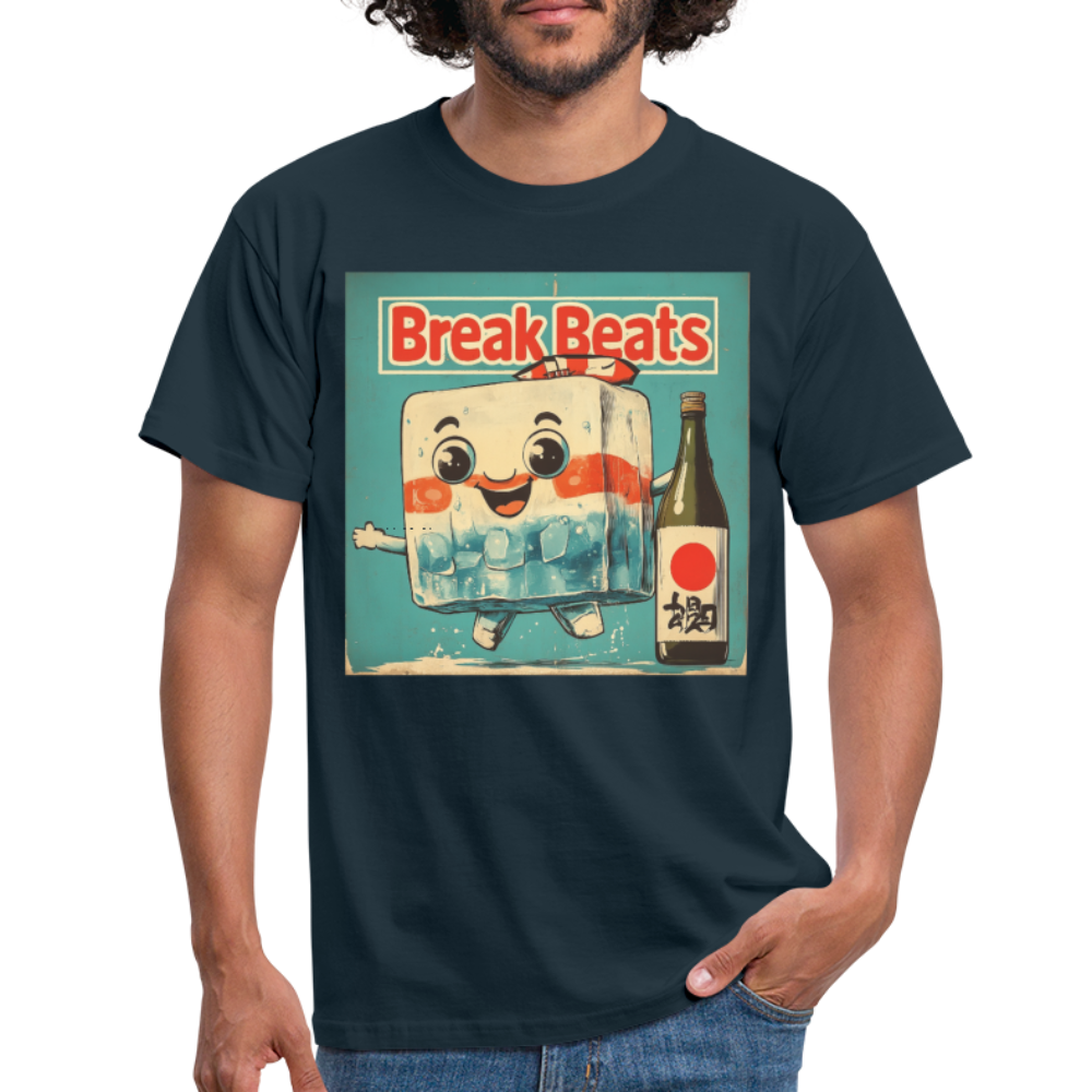 Nippon Break Beats, T-shirt herr - marinblå