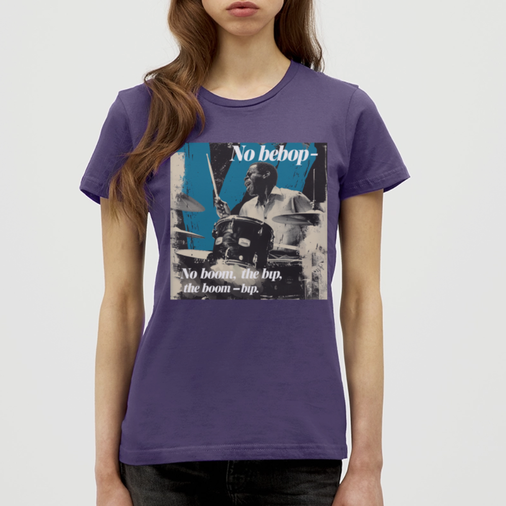 Push It Bebop, T-shirt dam - mörklila