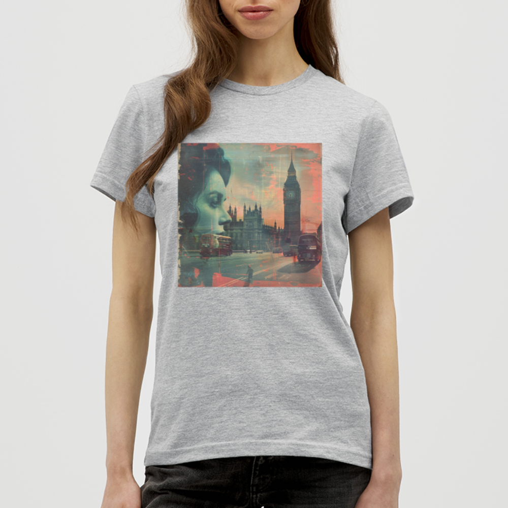 The Beat of London, T-shirt dam - gråmelerad