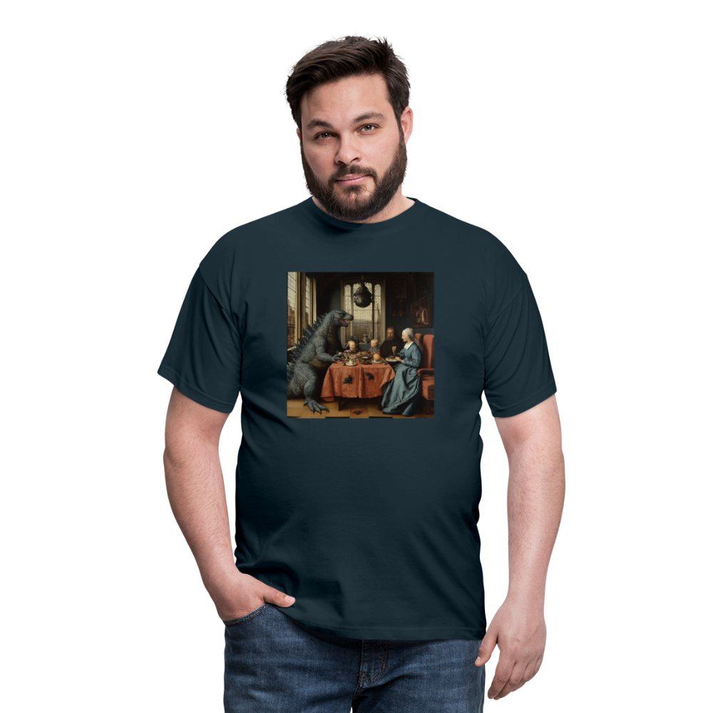 Familjens Fest med Gäst,T-shirt herr - marinblå
