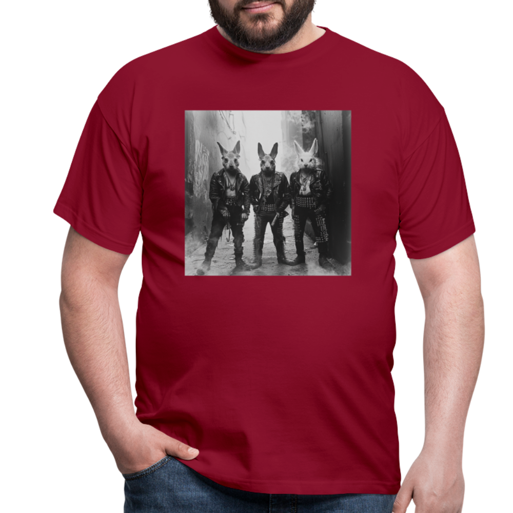 The Hare Raisers, T-shirt herr - tegelröd