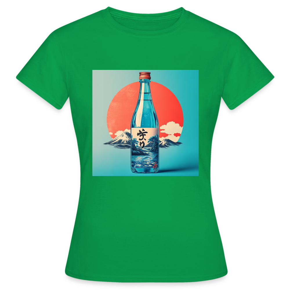 Stillhet i glas, T-shirt dam - kellygrön