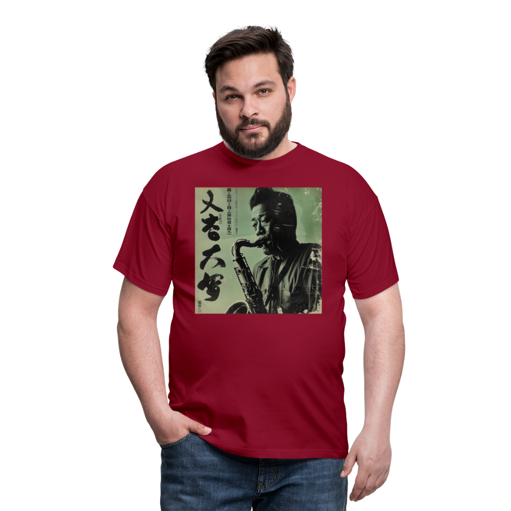 Live Mount Fuji Jazzcafé , T-shirt herr - tegelröd
