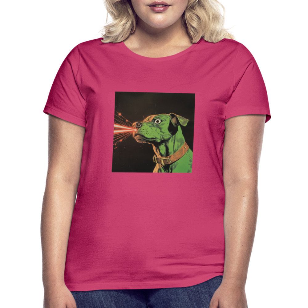 Strålhunden, T-shirt dam - azalea