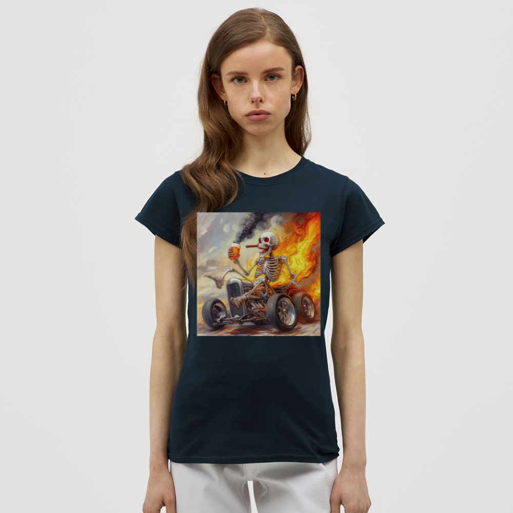Knekta Krash, T-shirt dam - marinblå