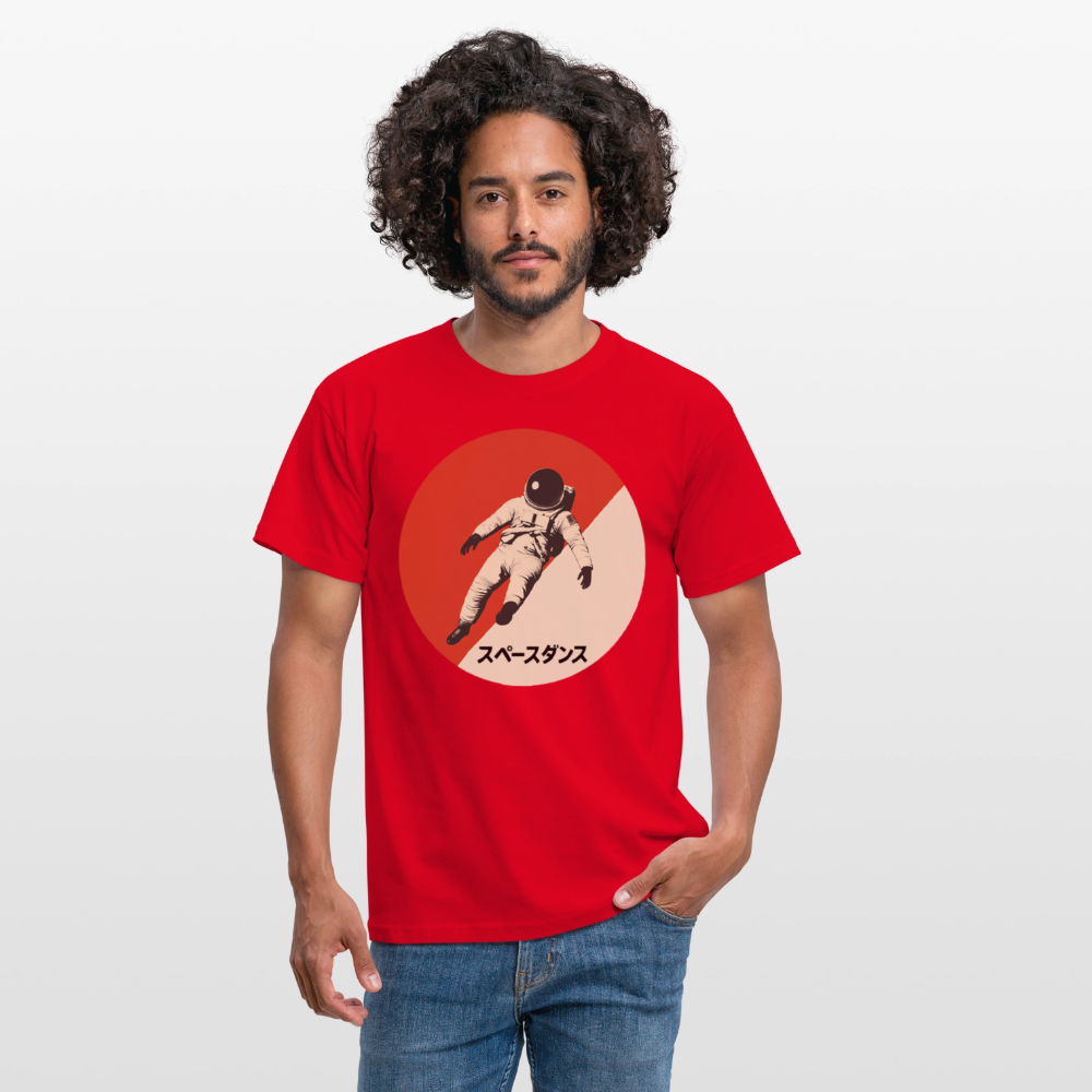 Space Dance, T-shirt unisex - röd
