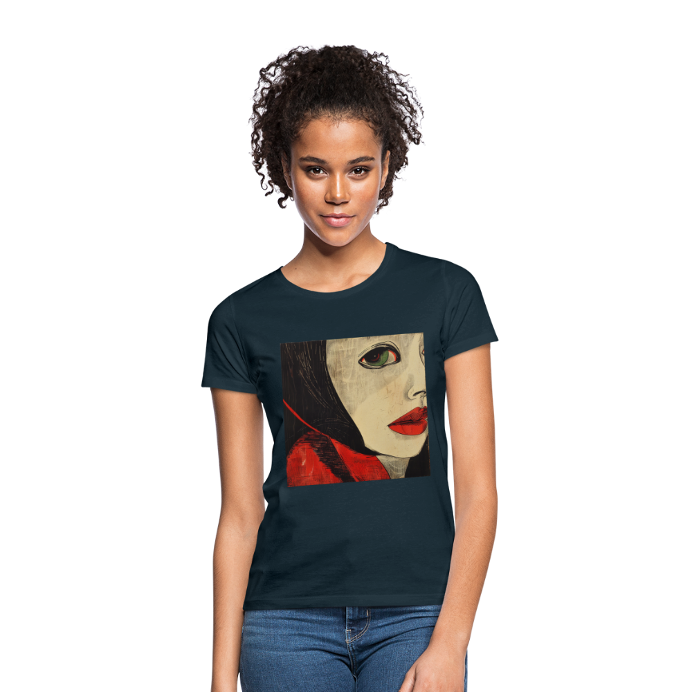 Fiskarfruns öga, T-shirt dam - marinblå