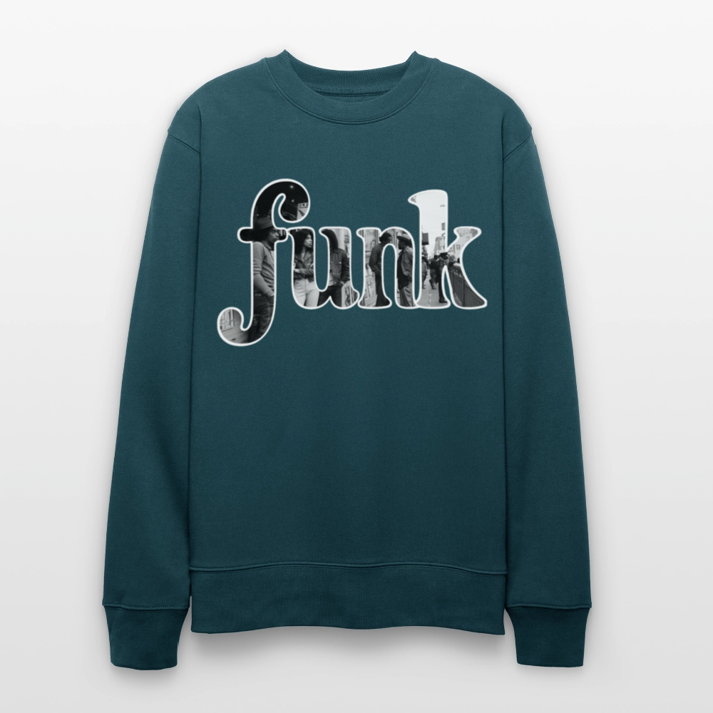 Funk Vibes, Ekologisk sweatshirt CHANGER unisex från Stanley/Stella - mörk petrol