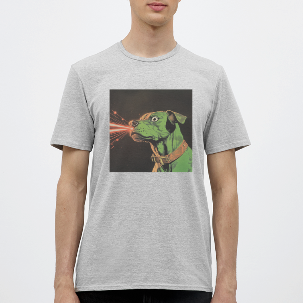 Strålhunden, T-shirt herr - gråmelerad