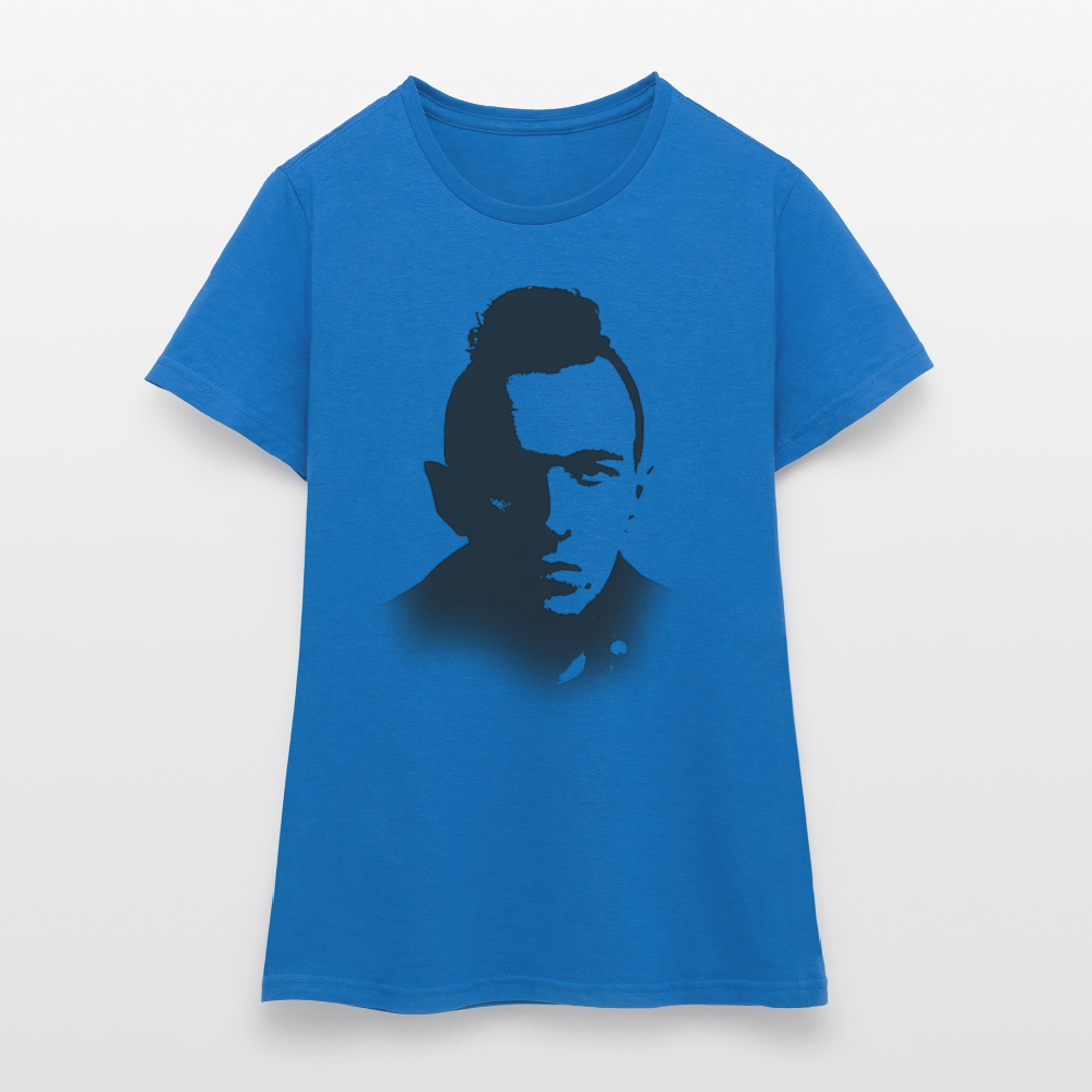 Stencil of Rebellion, T-shirt dam - royalblå