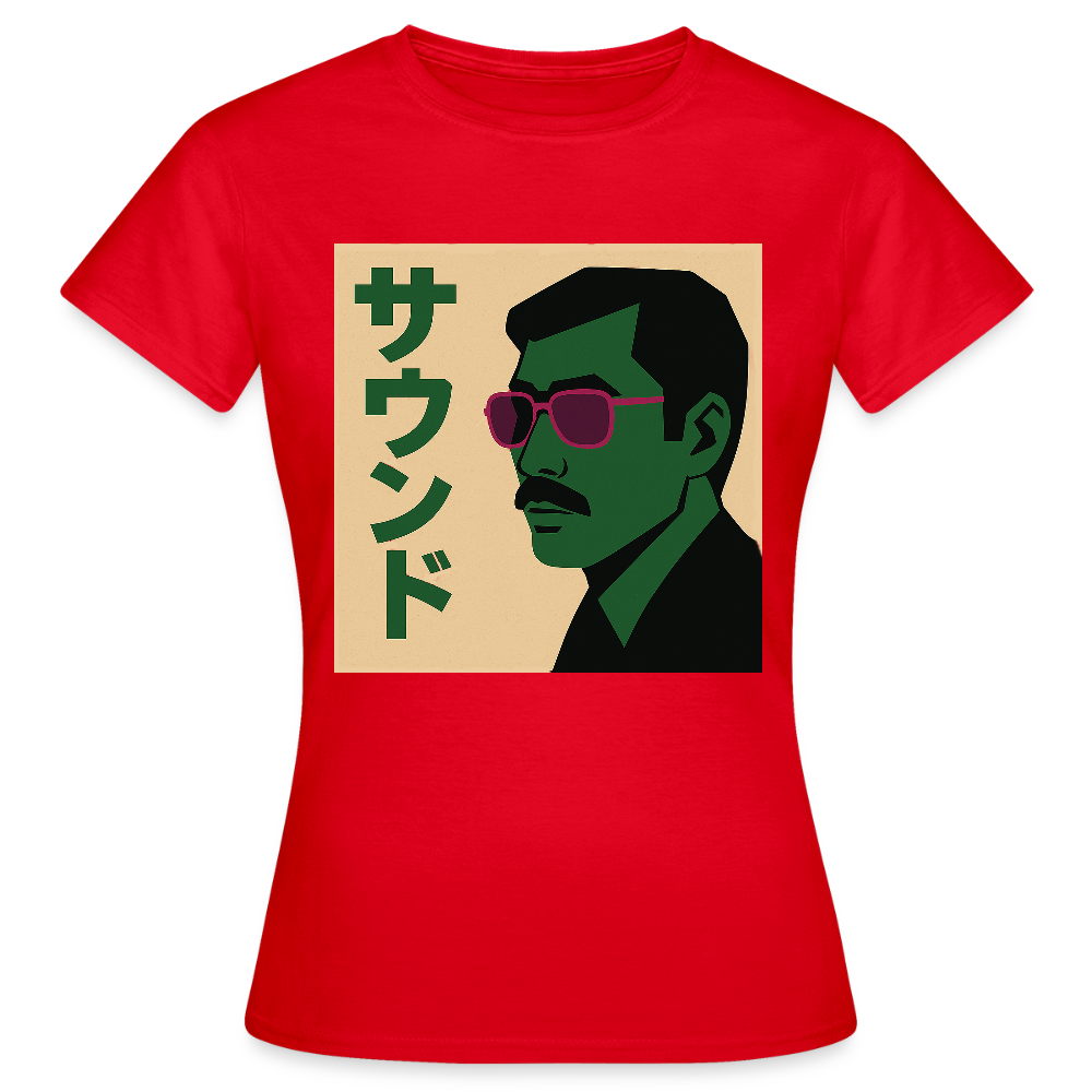 Nippon Sound, T-shirt dam - röd