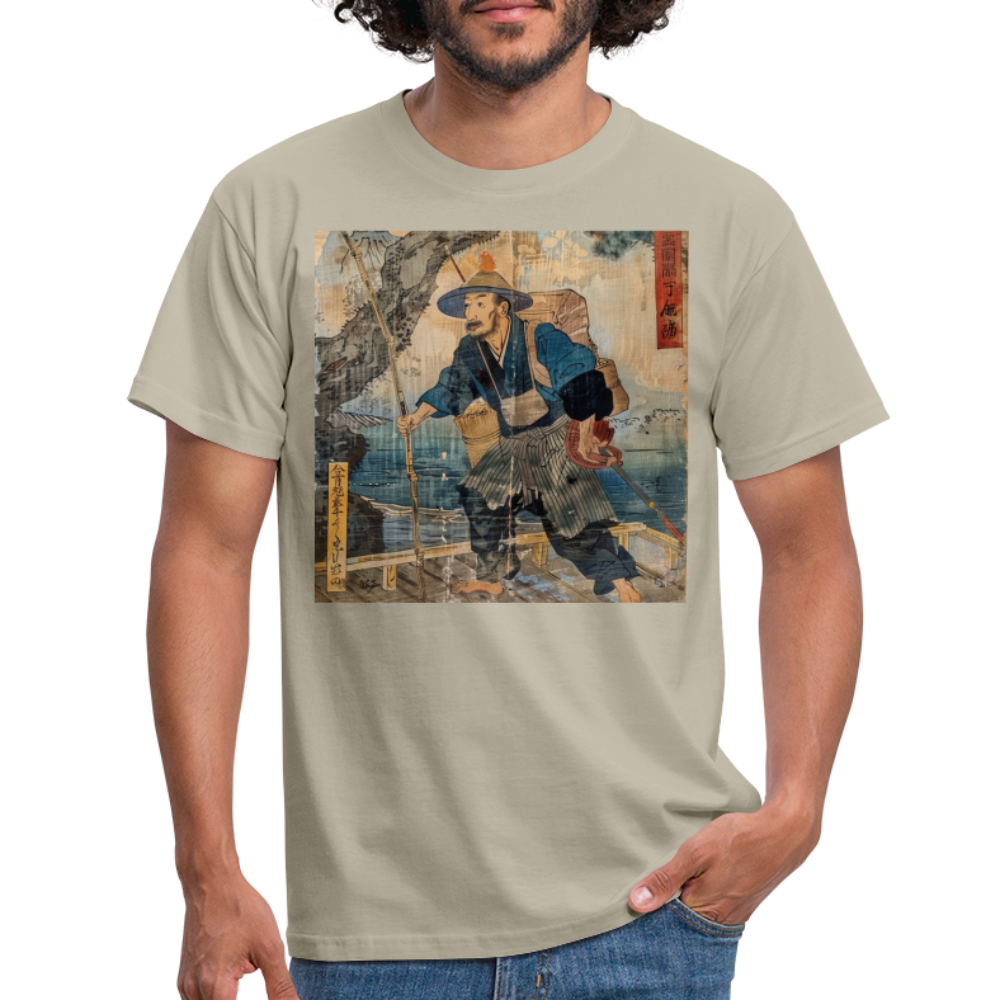 Fiskaren som bytte karriär, T-shirt herr - sandbeige