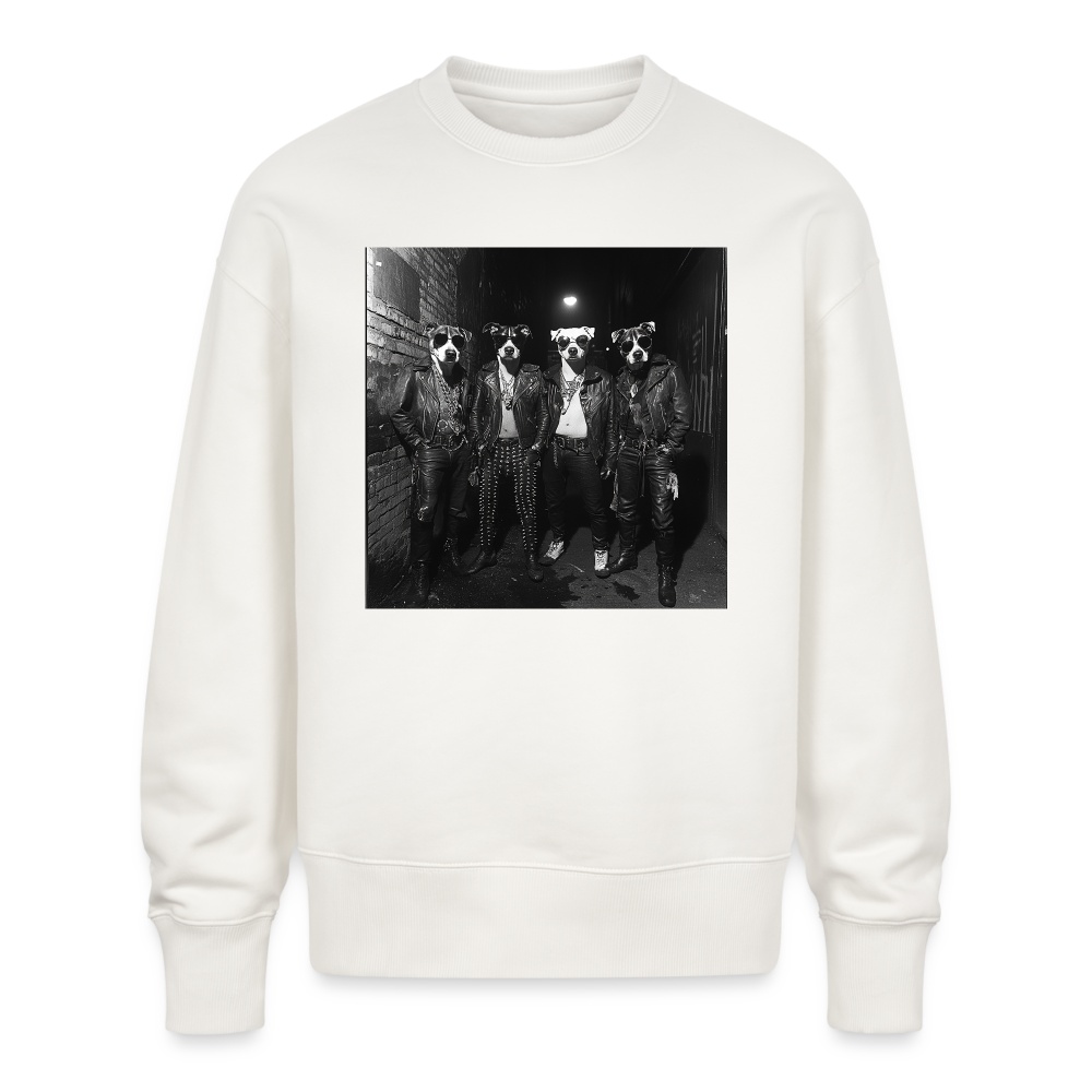 Barking Riot, Ekologisk oversizetröja RADDER unisex från Stanley/Stella - OFF WHITE