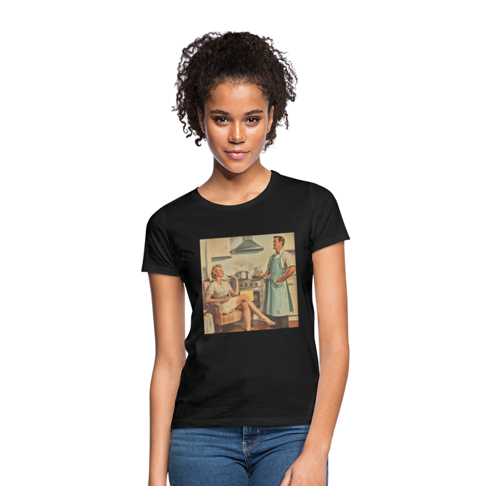 Äta bör man - annars dör man, T-shirt dam - svart
