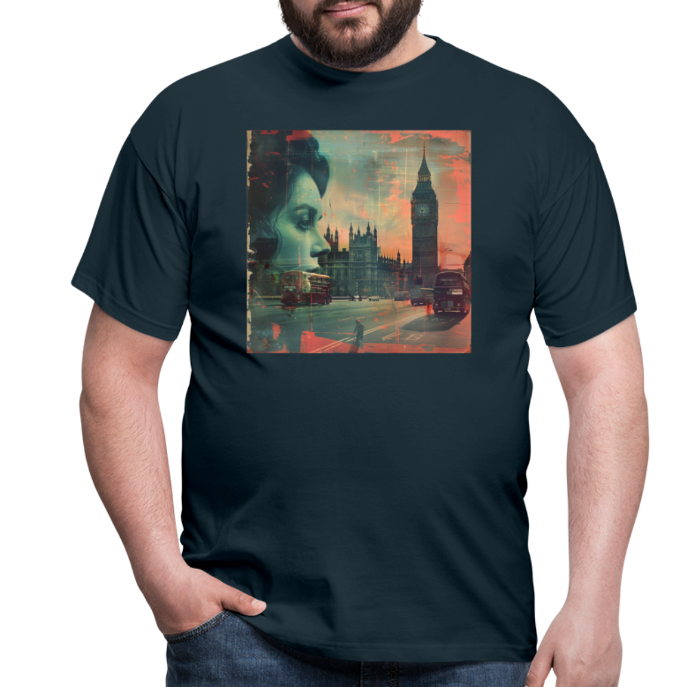 The Beat of London, T-shirt herr - marinblå