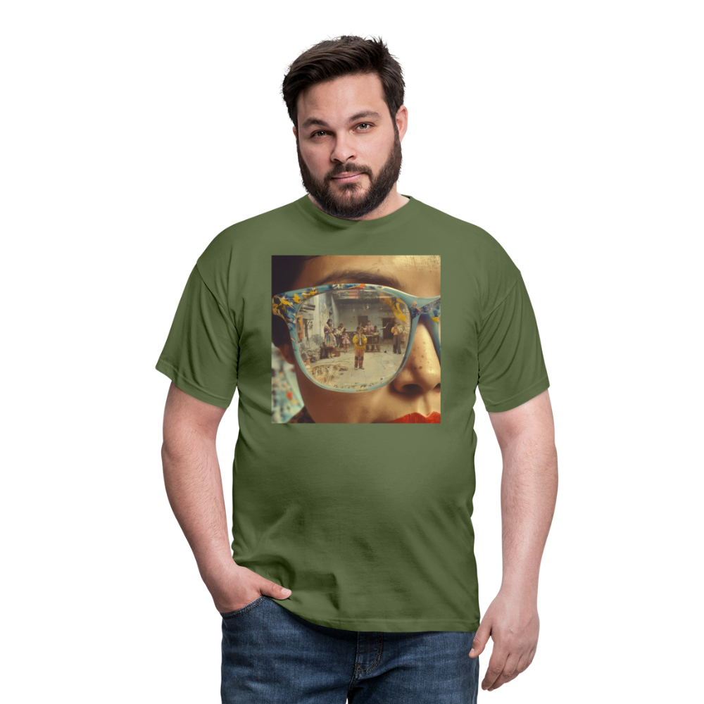 Reflektioner av Anderna, T-shirt herr - Militärgrön