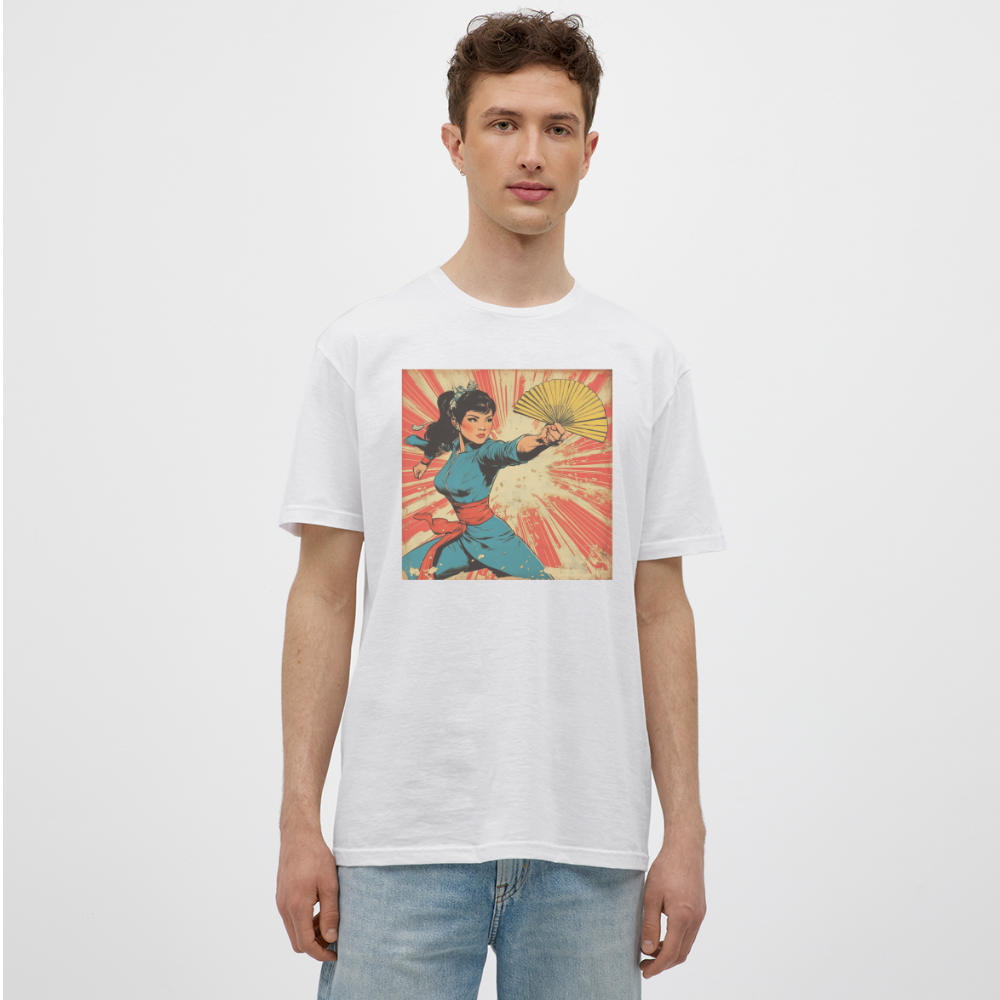 Solfjädern, T-shirt herr - vit