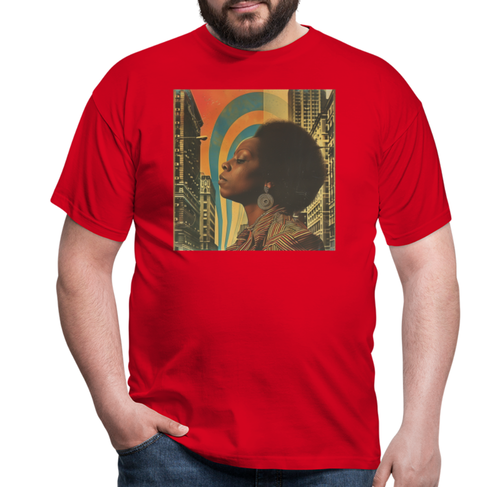 Jazz in the Moonlight, T-shirt herr - röd