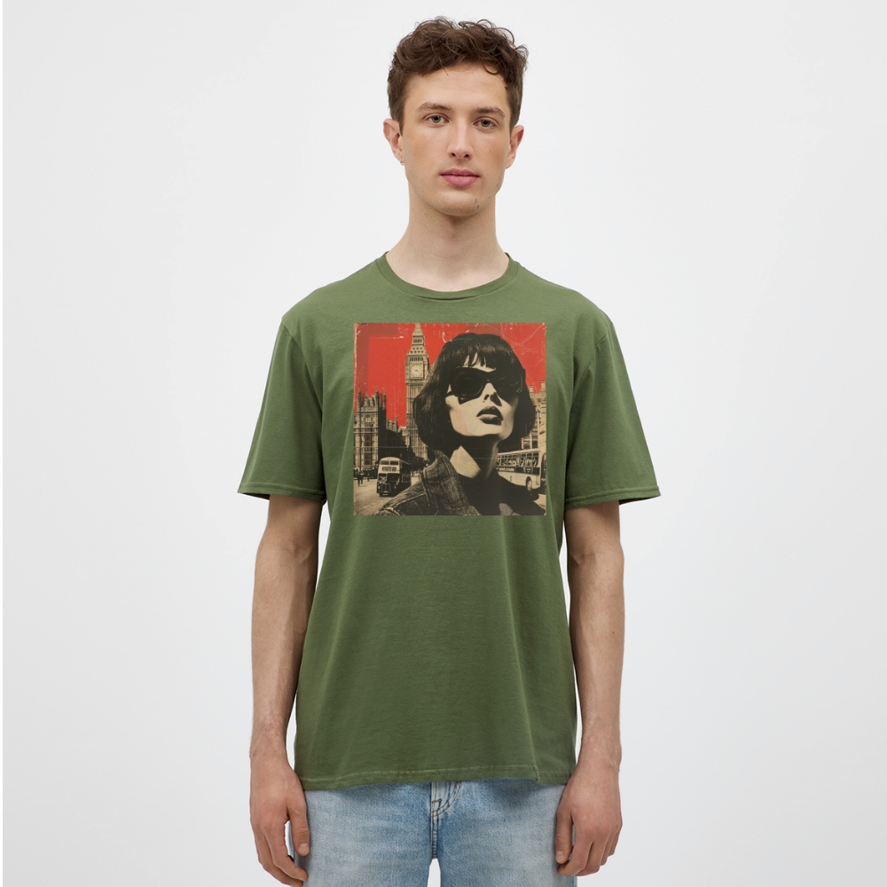 T-shirt herr - Militärgrön