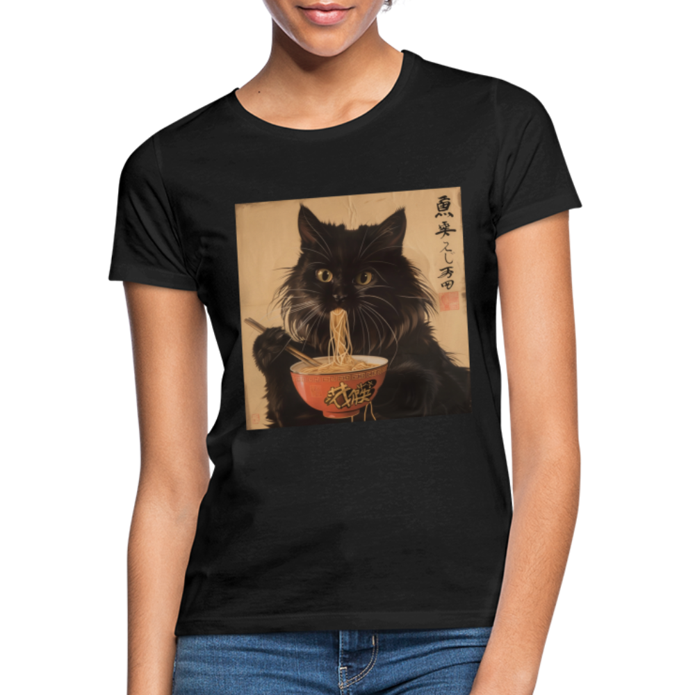 Kejsarens Katt och Ramens Hemlighet, T-shirt dam - svart