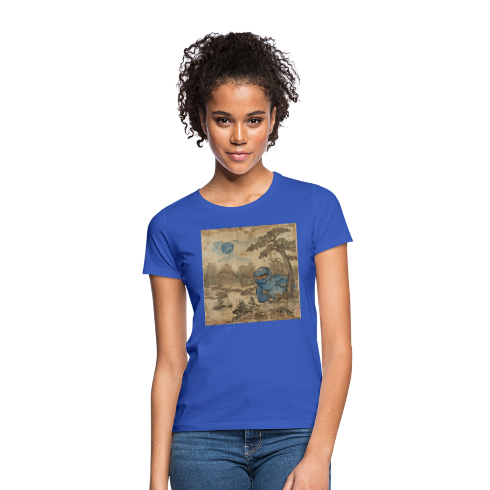 Uramiko vid floden, T-shirt dam - royalblå
