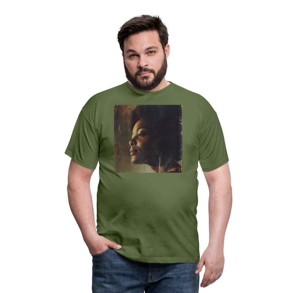 Echoes of Blue, T-shirt herr - Militärgrön