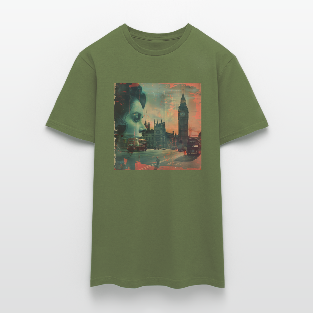 The Beat of London, T-shirt herr - Militärgrön