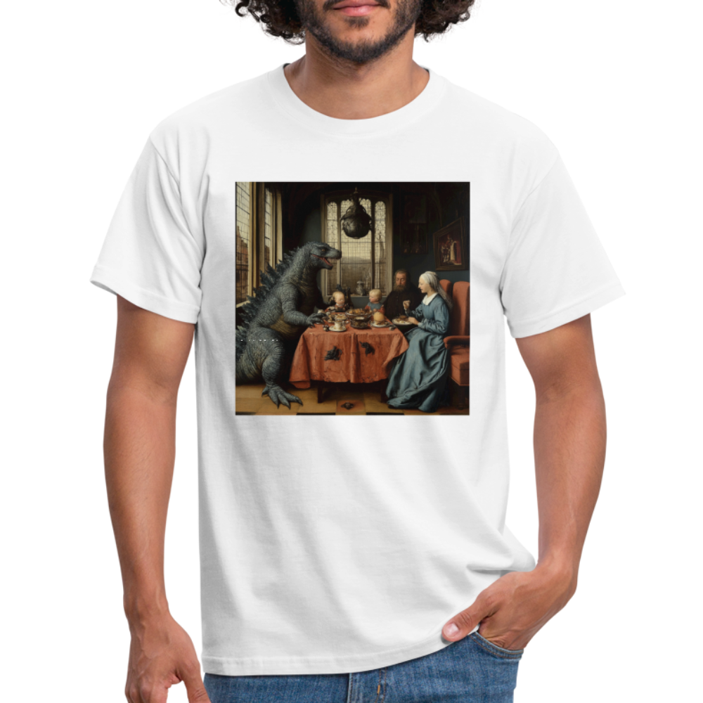 Familjens Fest med Gäst,T-shirt herr - vit