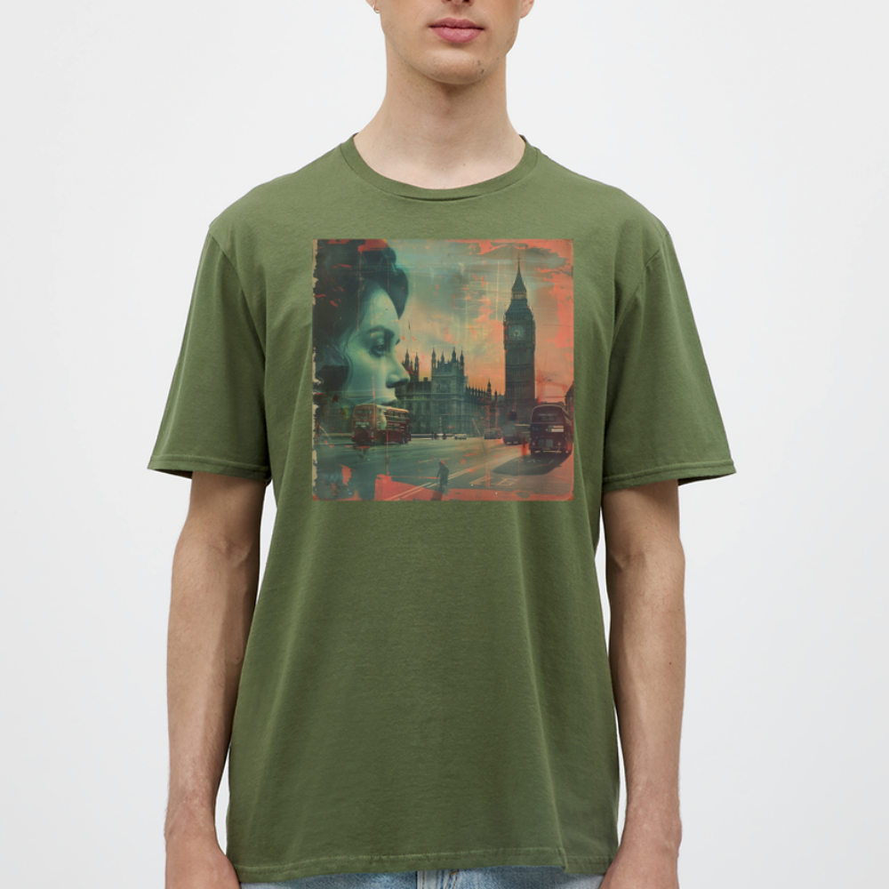 The Beat of London, T-shirt herr - Militärgrön