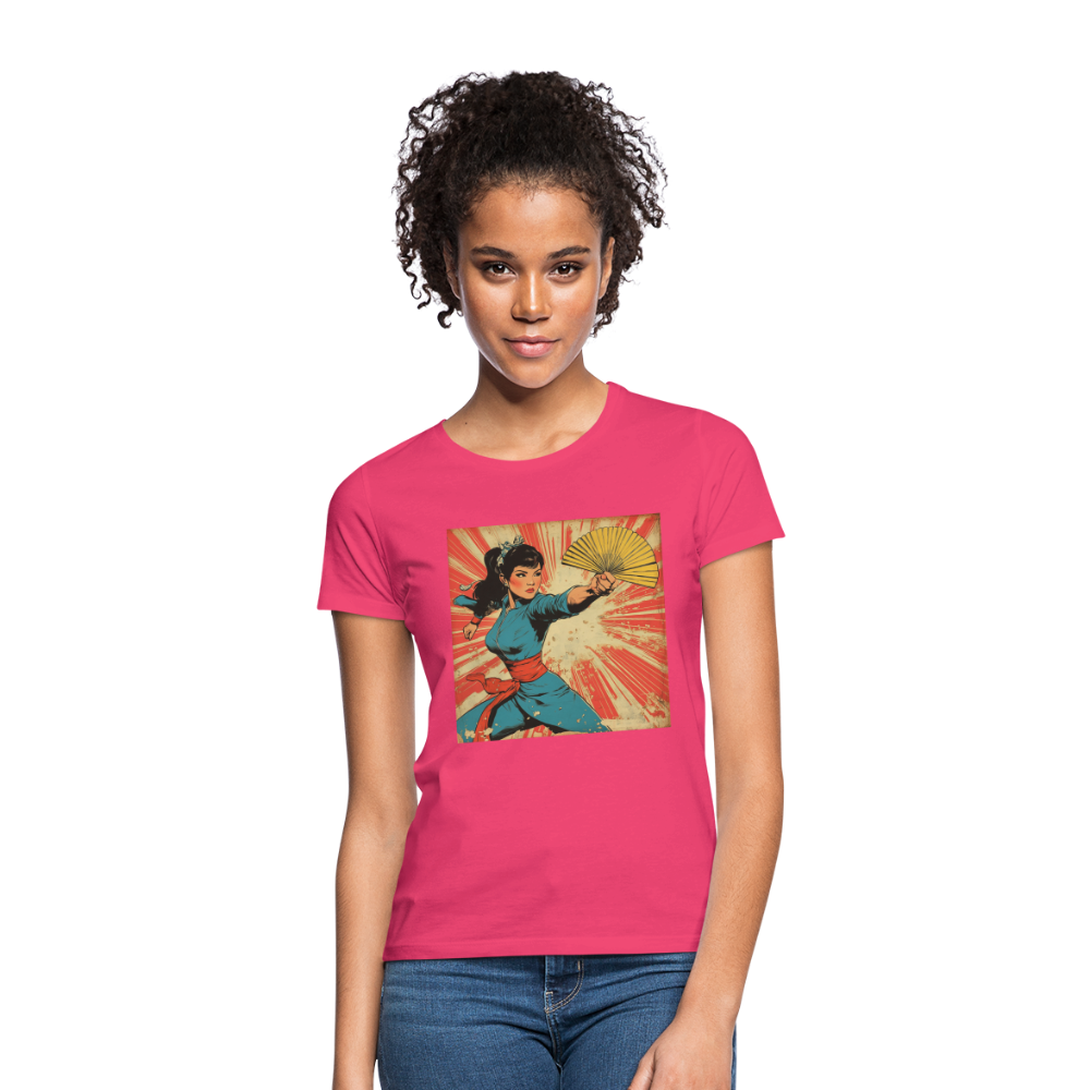 Solfjädern, T-shirt dam - azalea