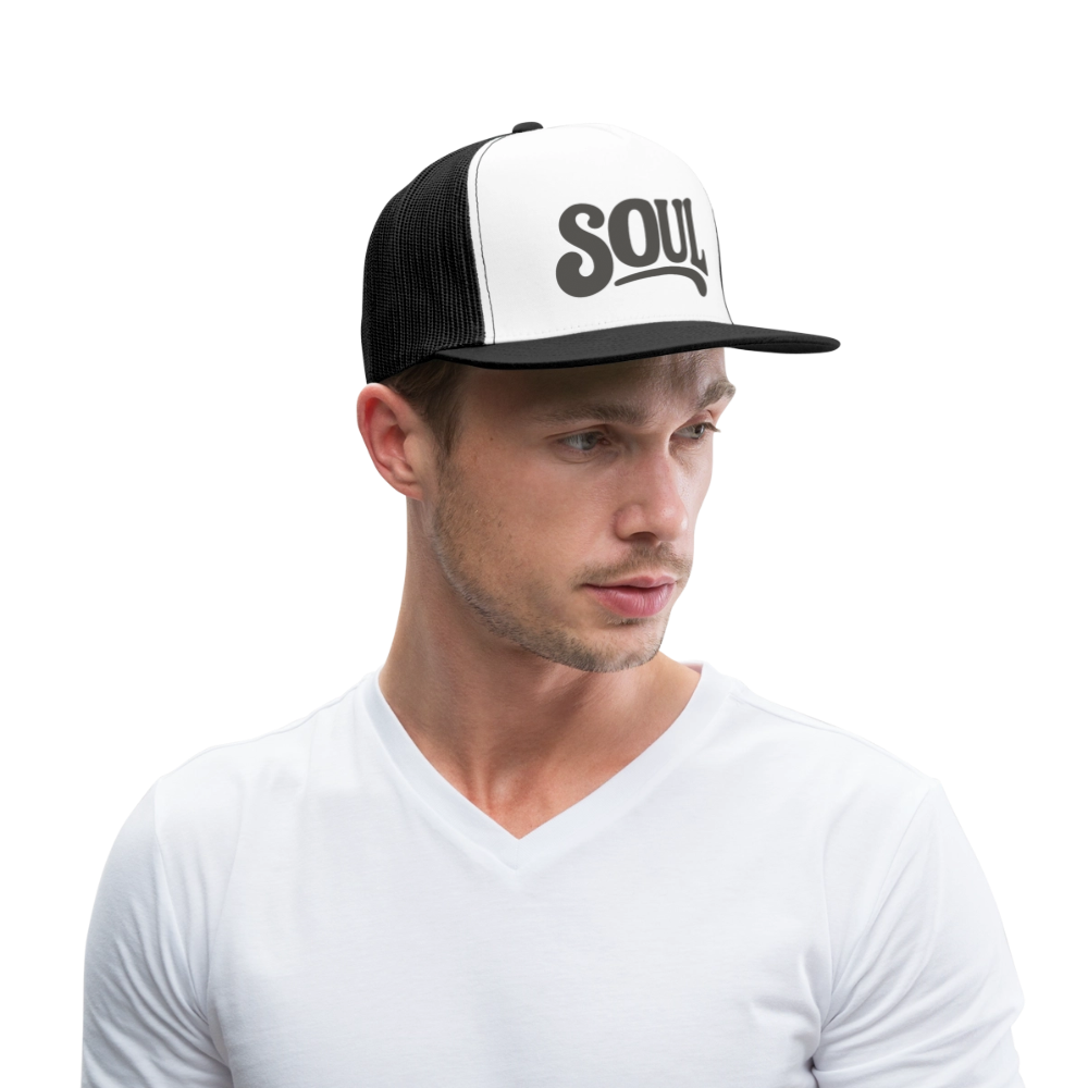 All About Soul, Trucker Cap - vit/svart