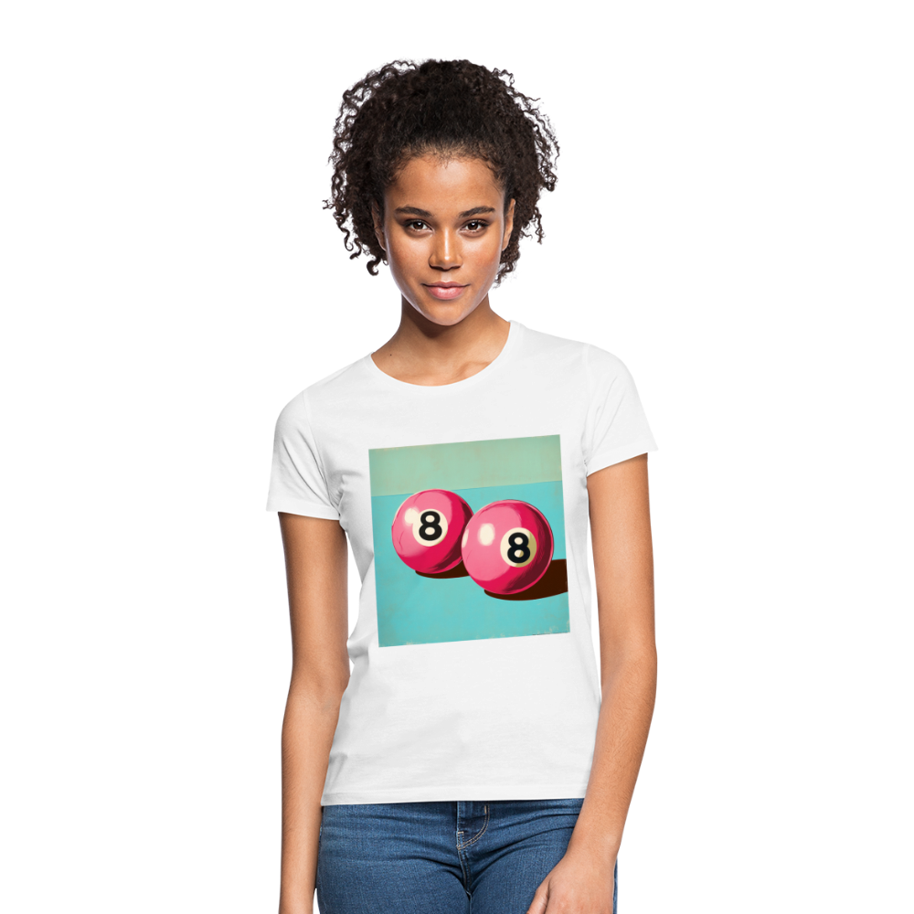 Rosa Rivaler, T-shirt dam - vit